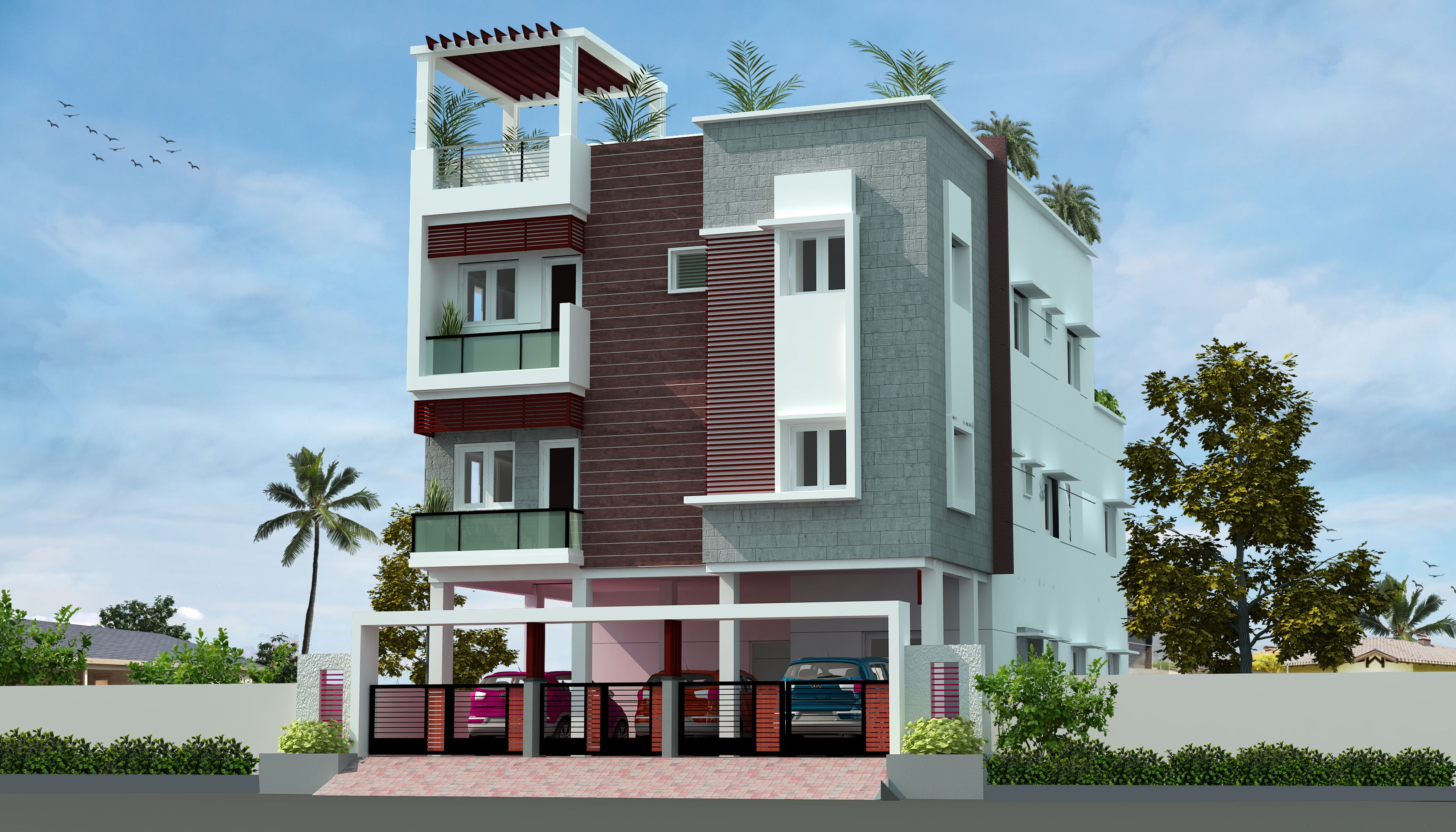 Modern Apartment by Sai Krupa Constructions